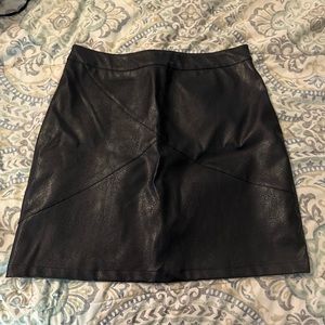 Large leather skirt